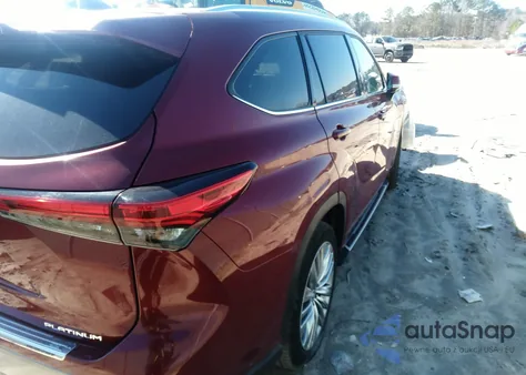 2023 Toyota Highlander Platinum from USA, damaged, VIN 5TDKDRAH0PS037708